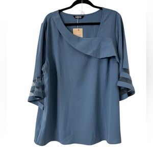 11 Bloom Chic Blue Blouse